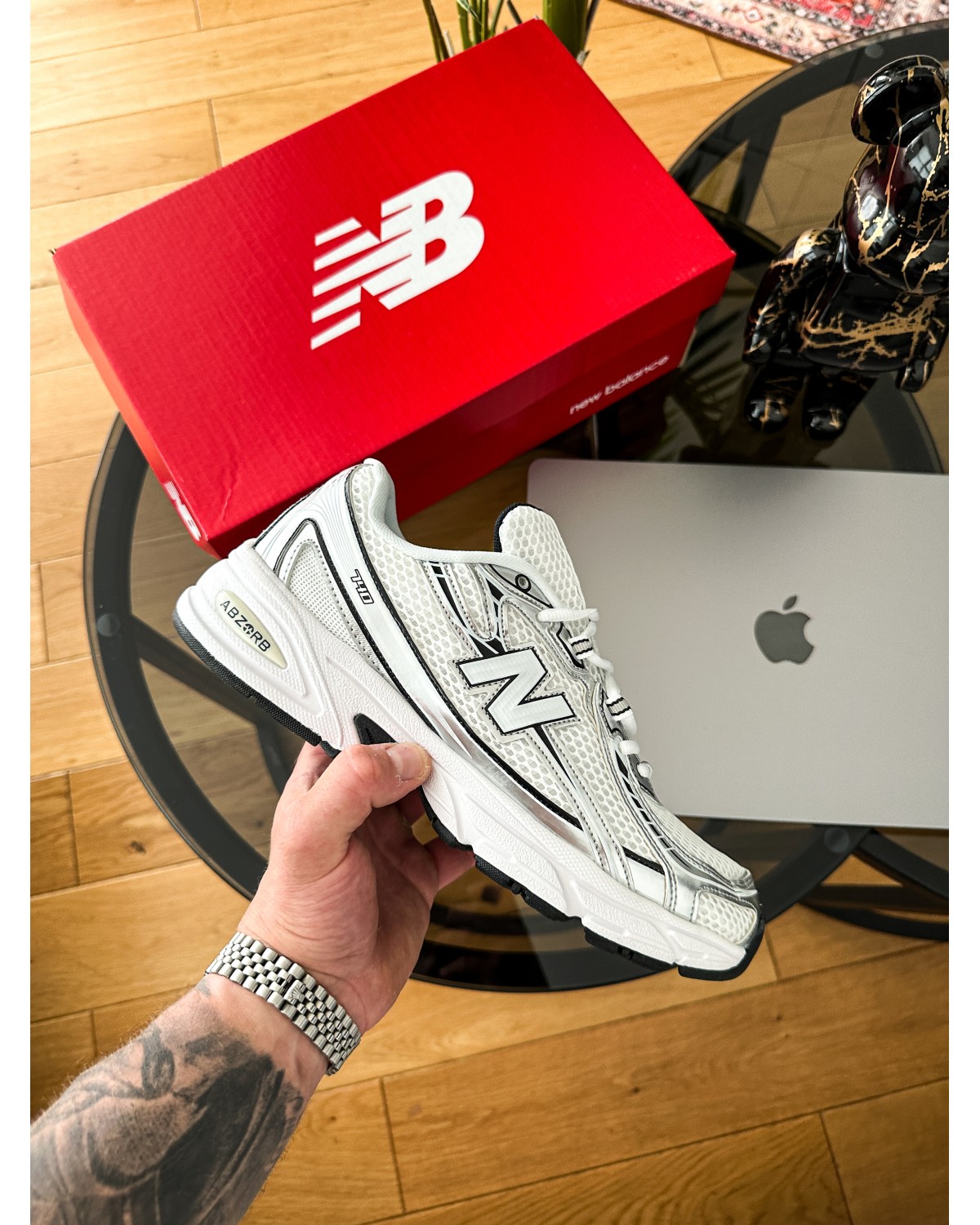 New Balance 740v2 "White Silver Black"