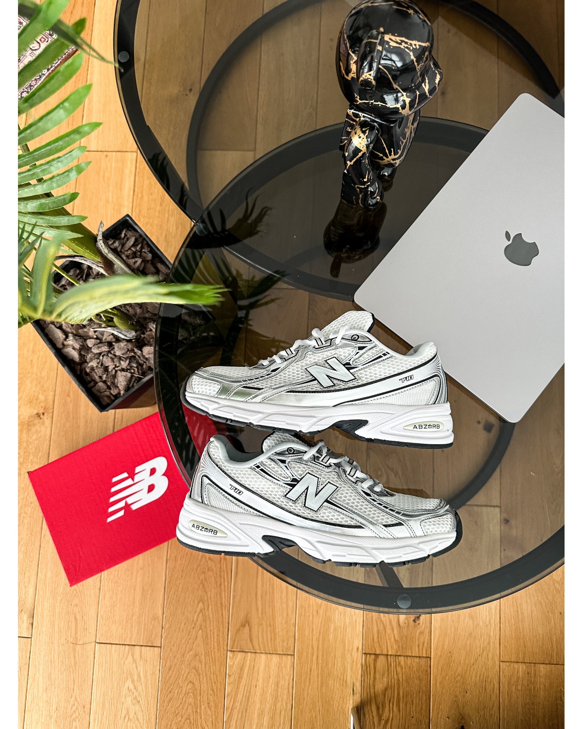 New Balance 740v2 "White Silver Black"