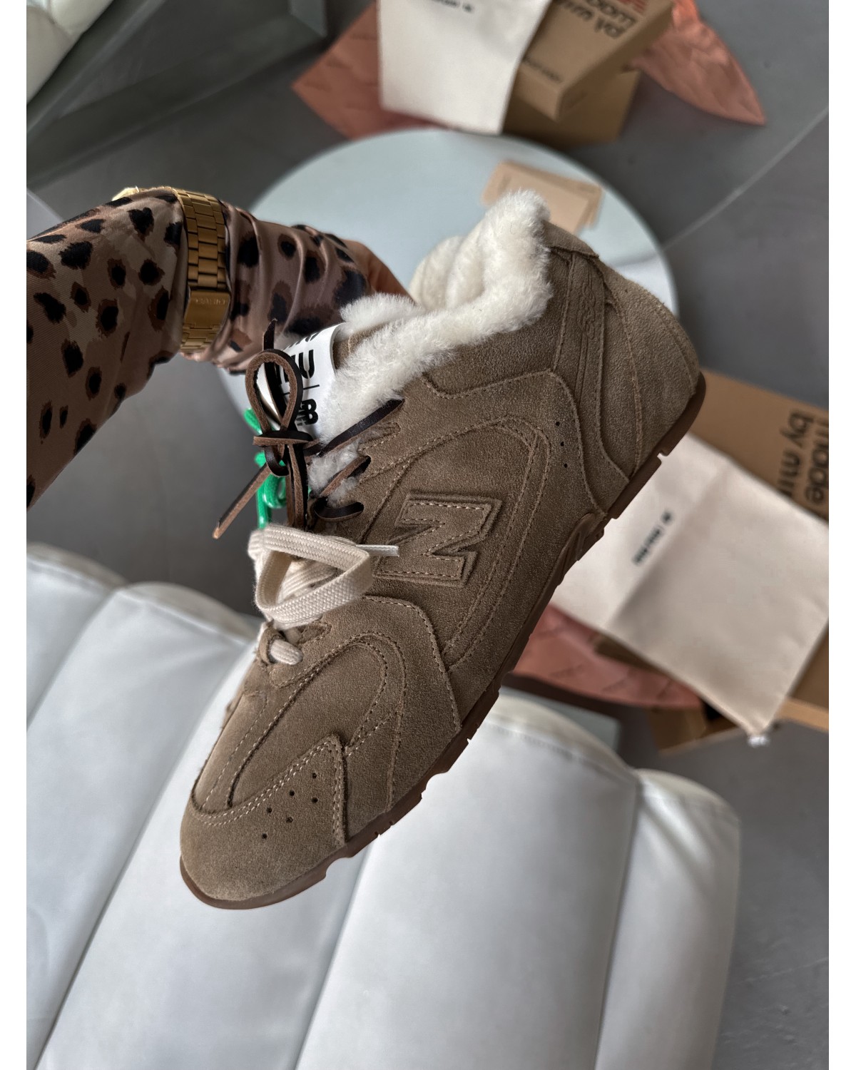 New Balance x Miu Miu Fur