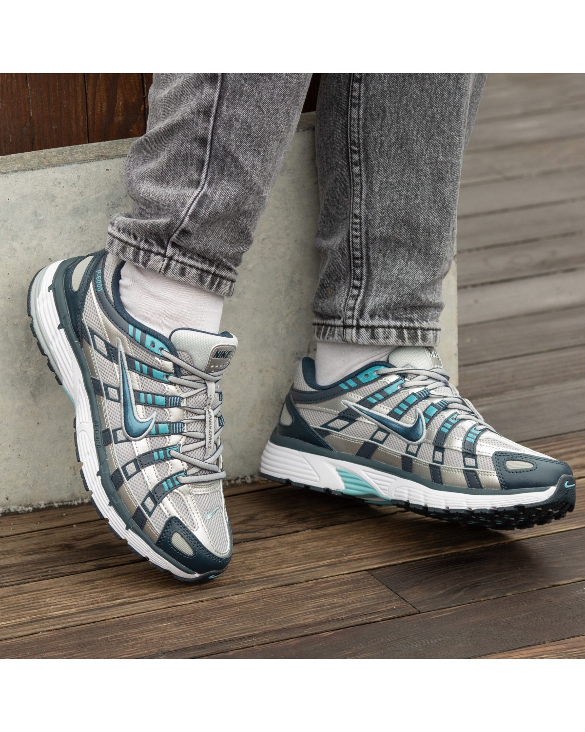 Nike P-6000 Grey Blue