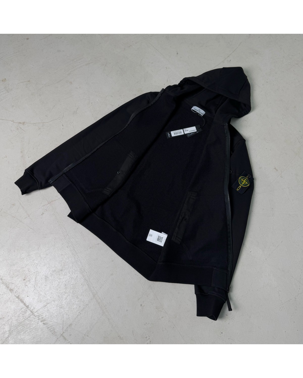 Зіп - худі Stone Island Full-Zip чорний