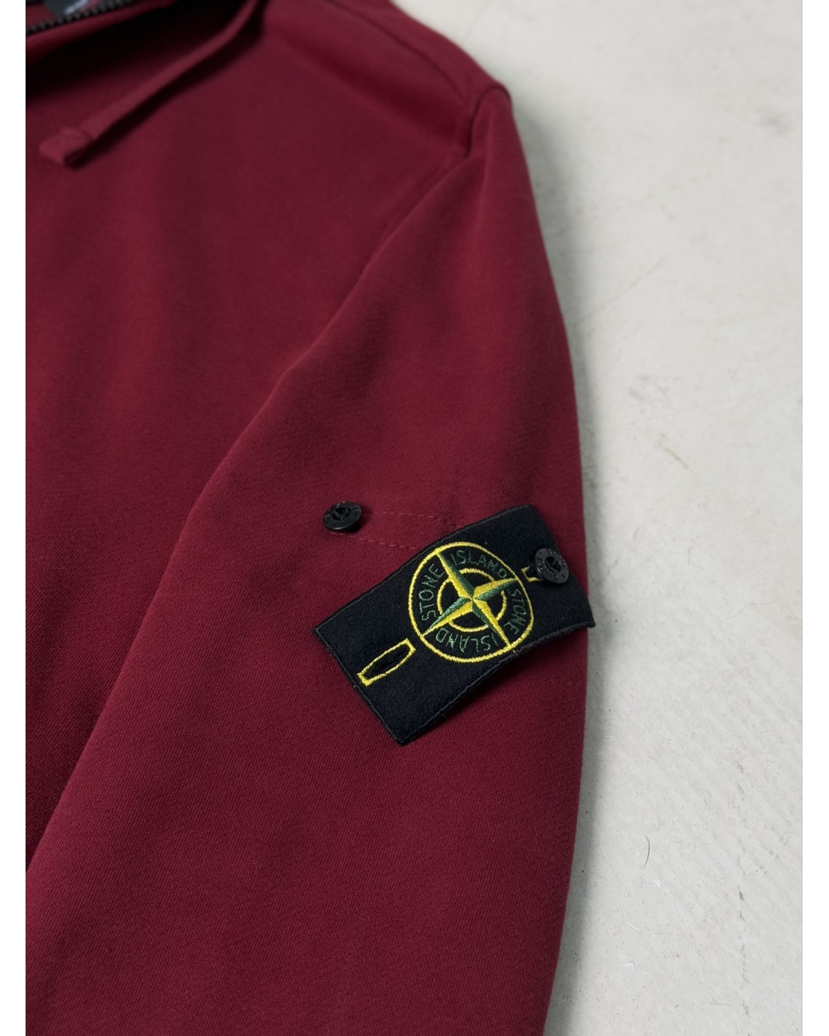 Зіп - худі Stone Island бордовий