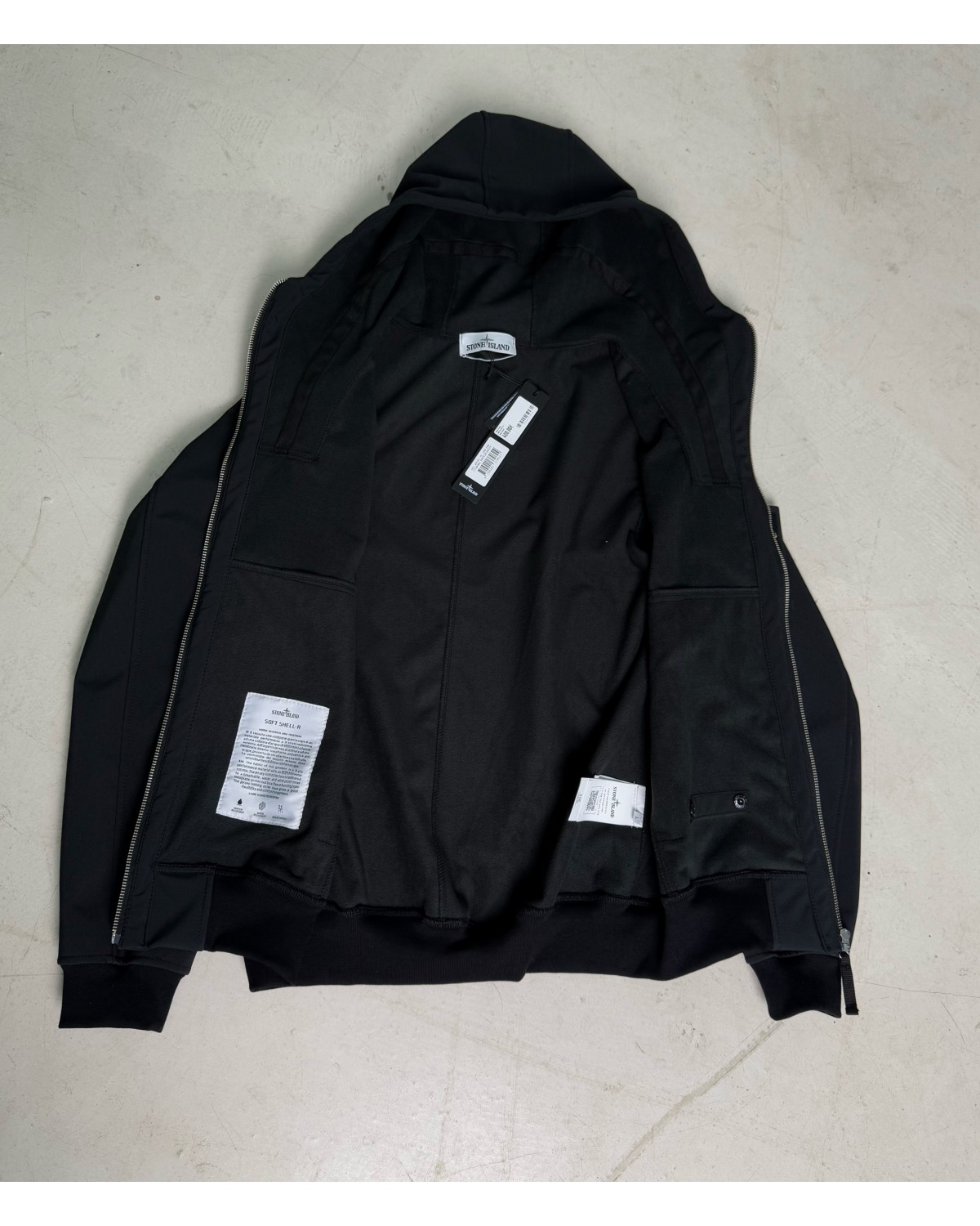 Куртка Stone Island Light Soft Shell-R чорна