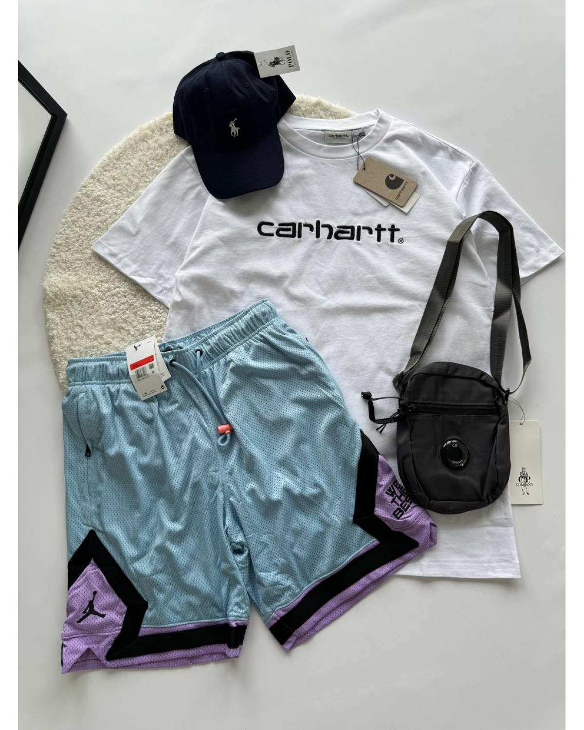 Комплект шорти   Jordan - футболка  Carhartt