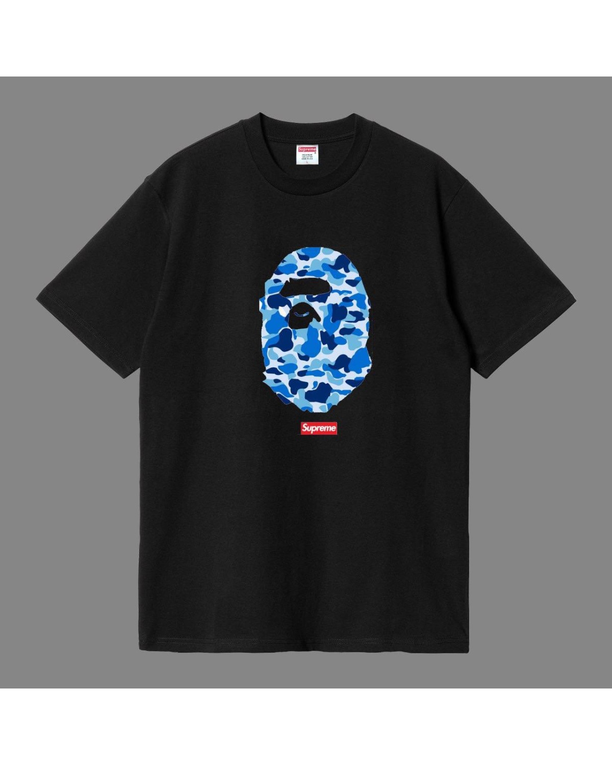 Футболка Supreme × Bape