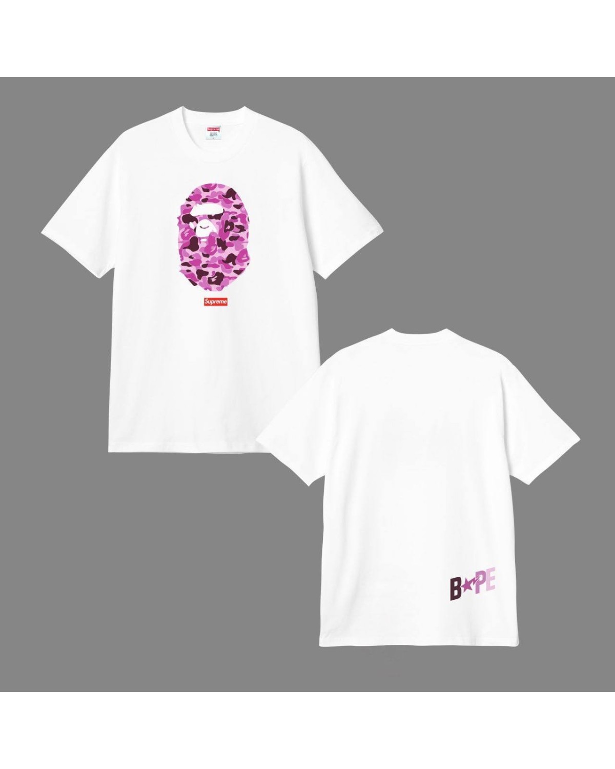 Футболка Supreme × Bape