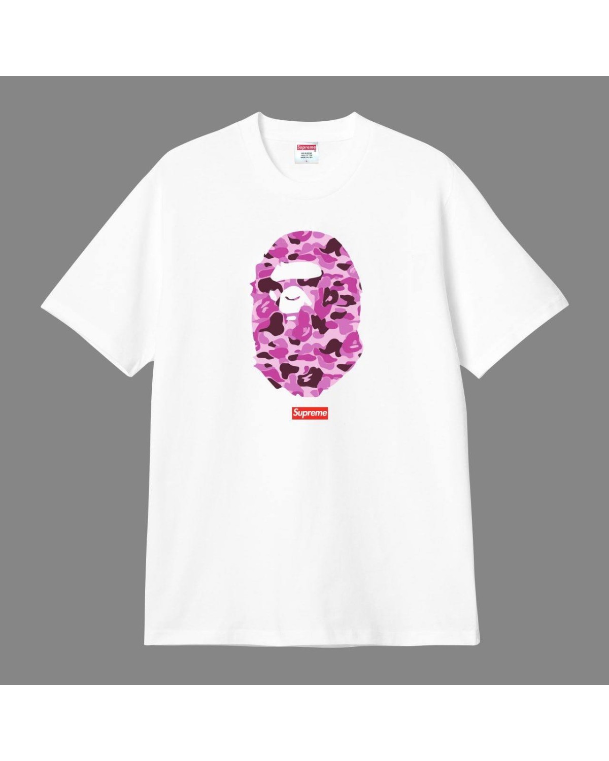 Футболка Supreme × Bape