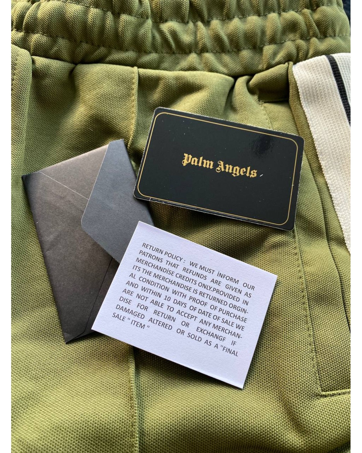 Шорти Palm Angels Olive