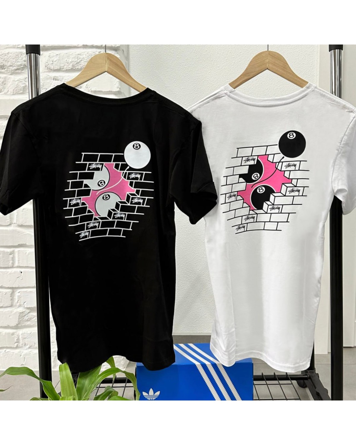 Футболка Stussy Brick 8 Ball Tee