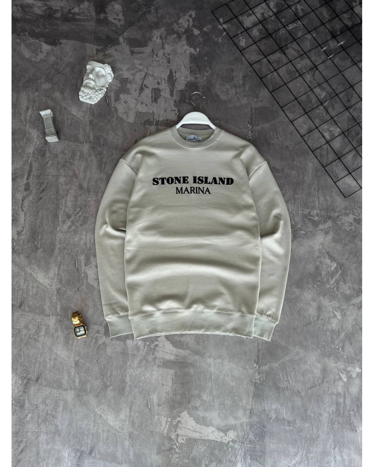 Світшот Stone Island молочний