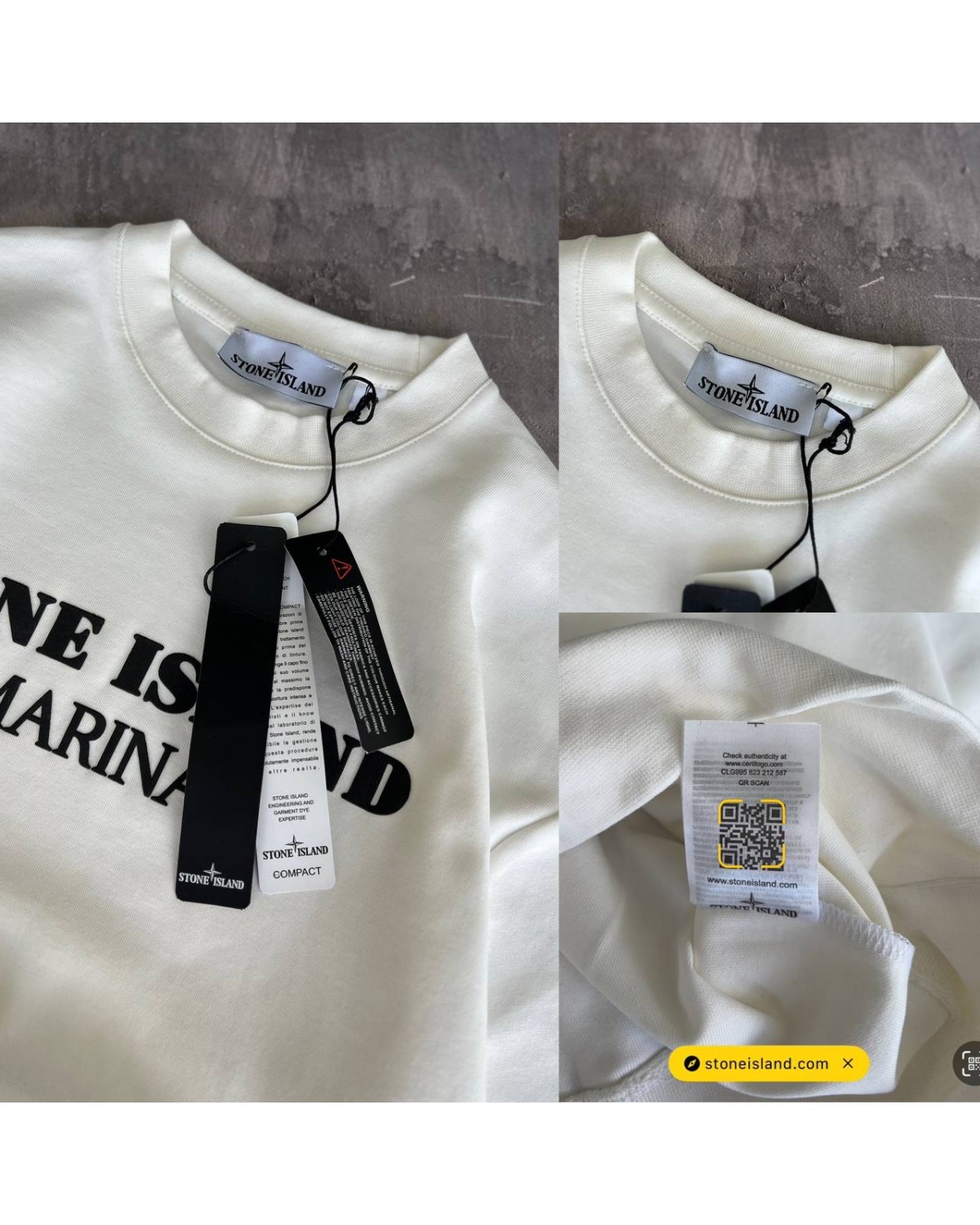 Світшот Stone Island білий