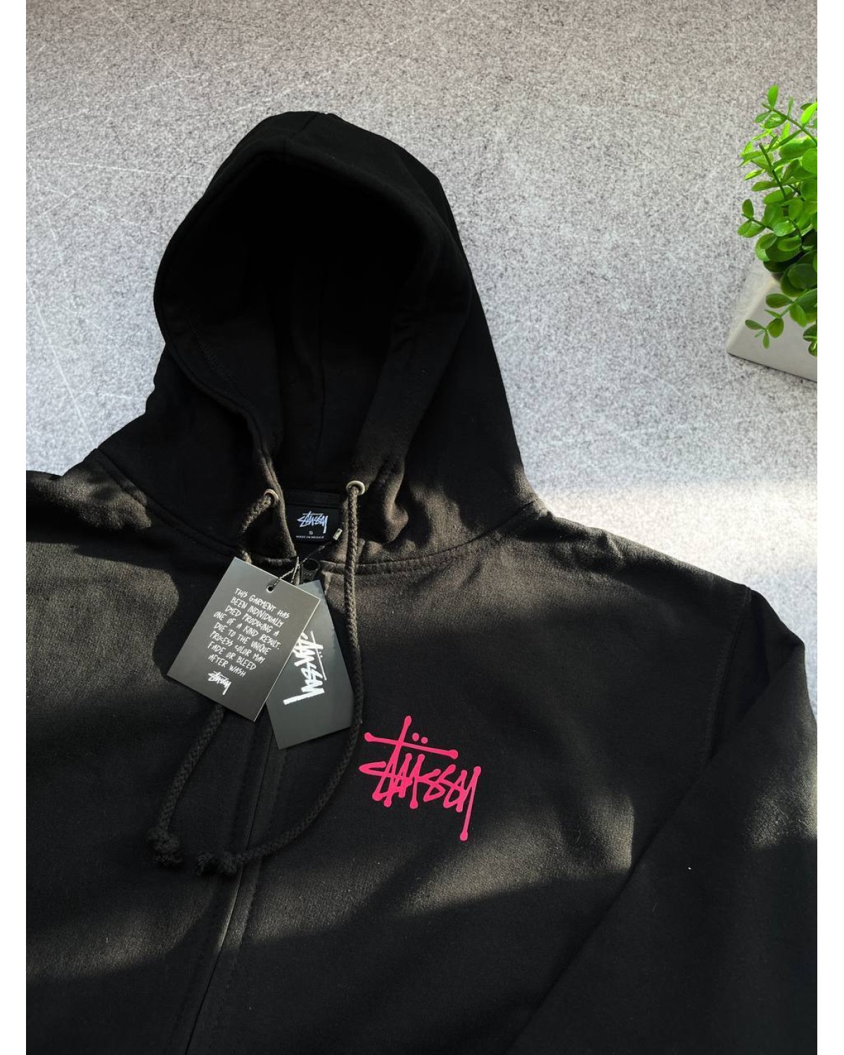 Зіп - худі Stussy чорний