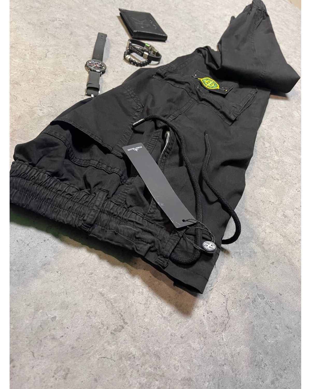 Штани карго Stone Island чорні