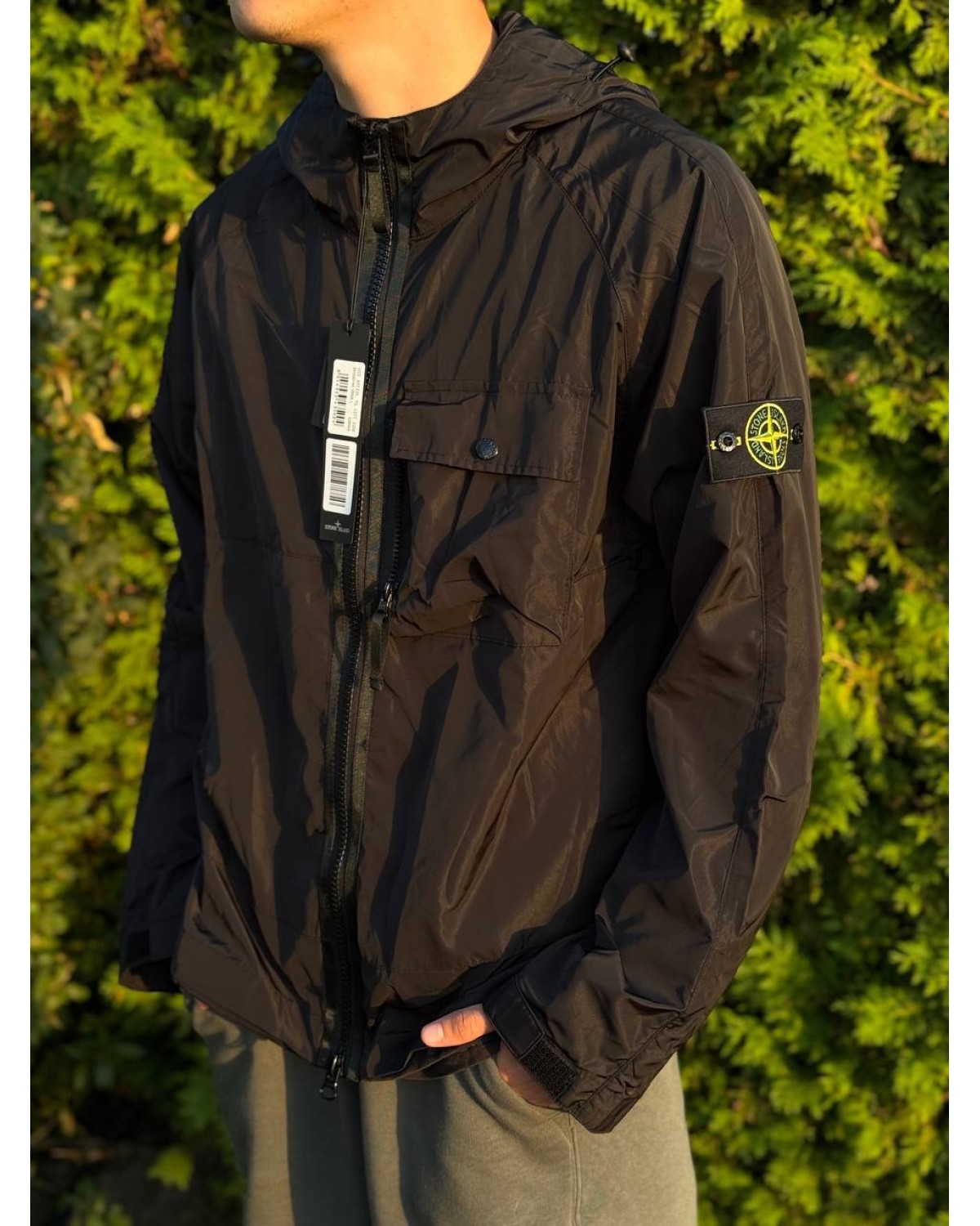 Водонепроникна вітрівка Stone Island Gore-Tex чорна