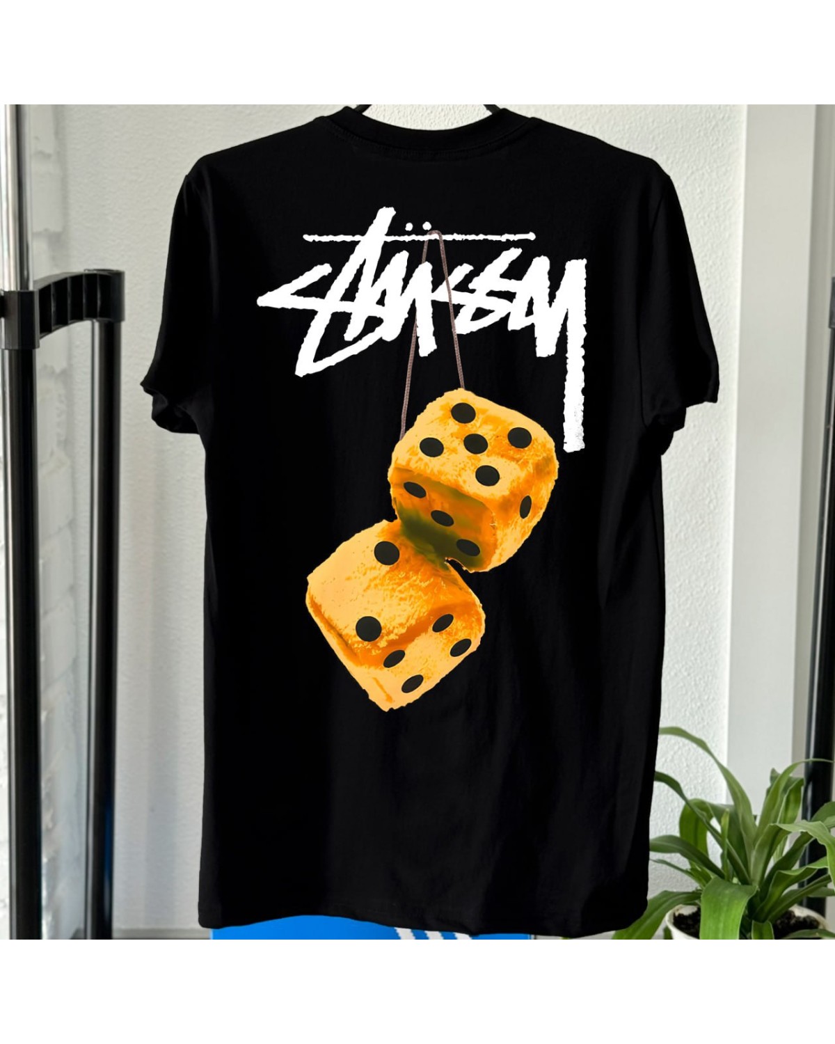 Футболка Stussy Fuzzy Dice Yellow