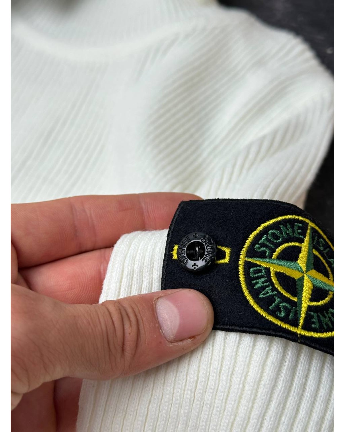 Гольф Stone Island білий