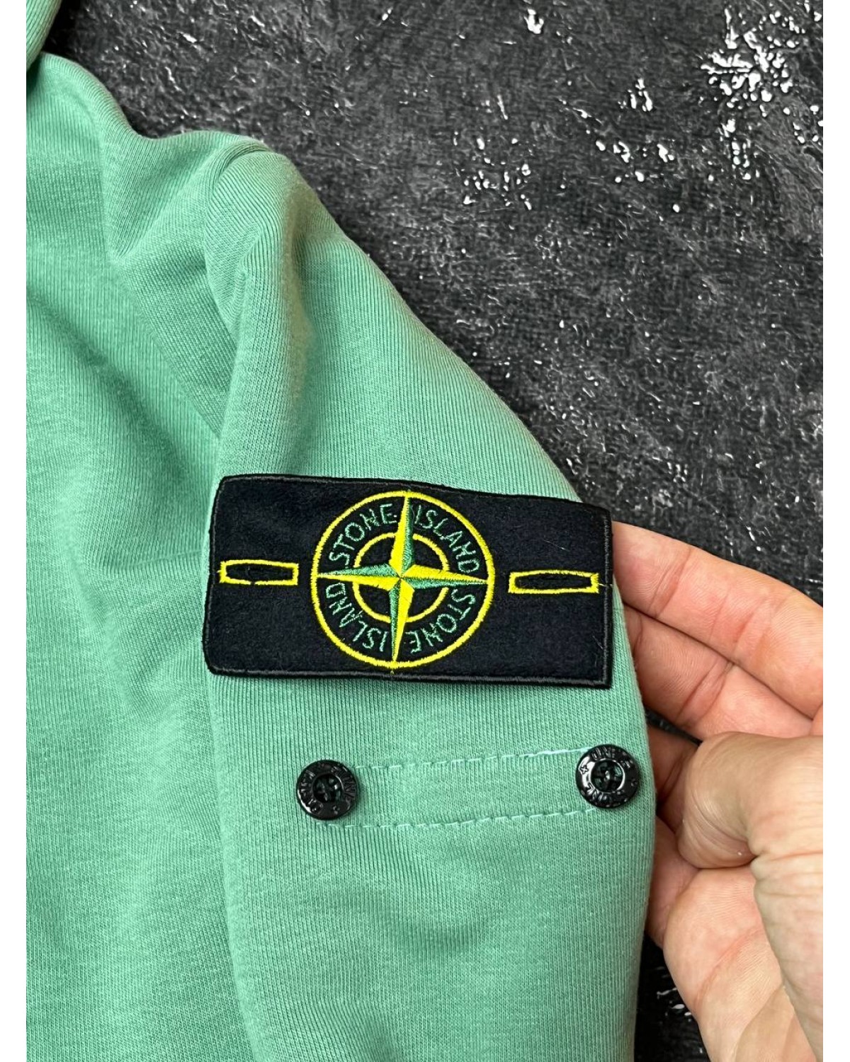 Зіп - худі Stone Island смарагд