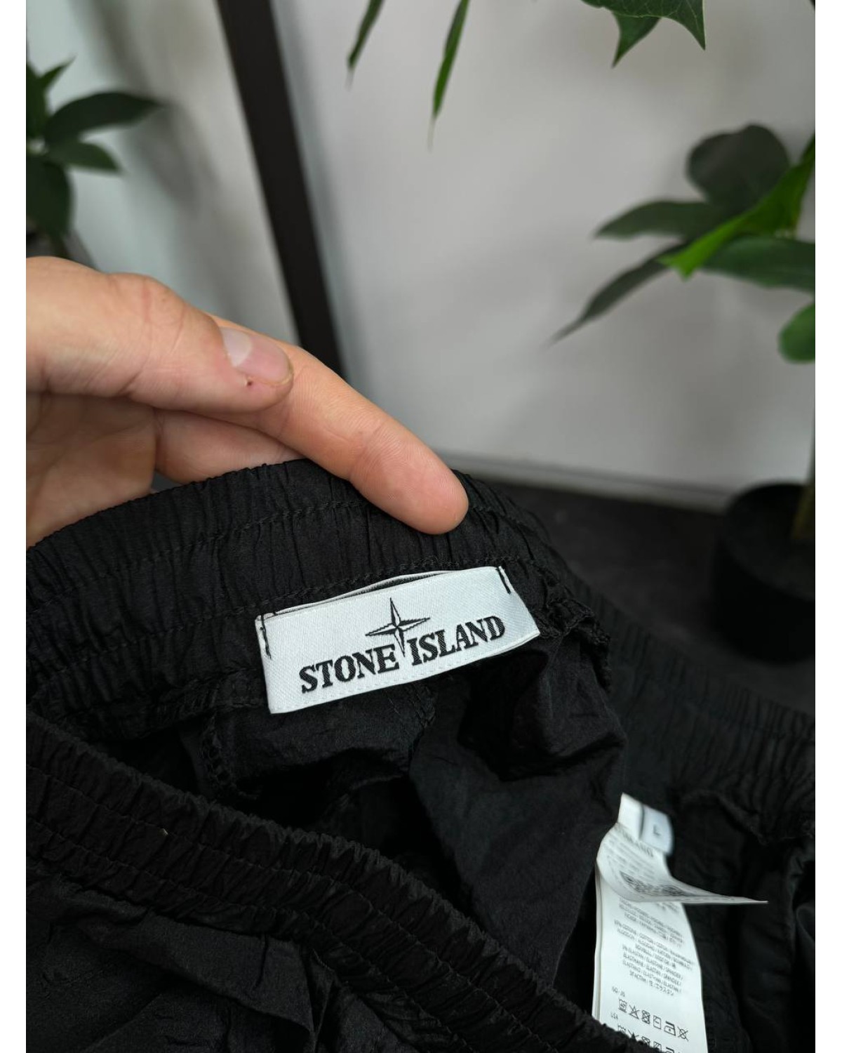 Штани карго Stone Island NYLON METAL чорні