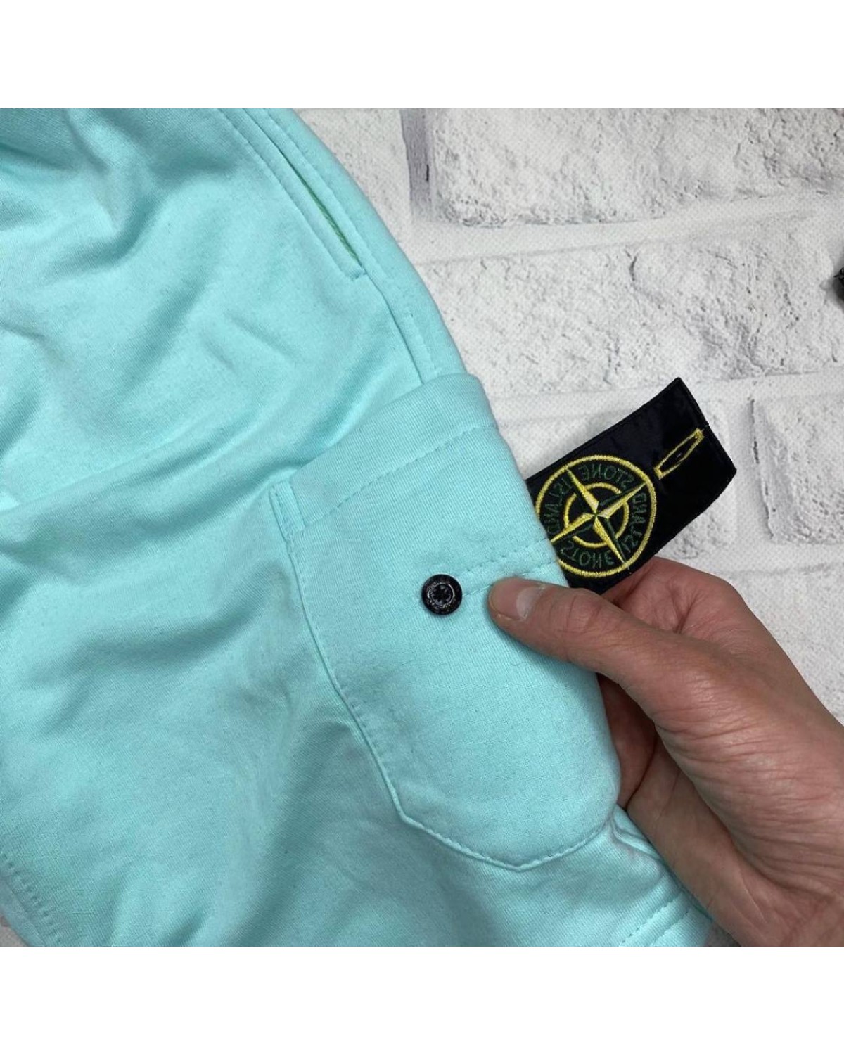 Шорти Stone Island бірюзовий