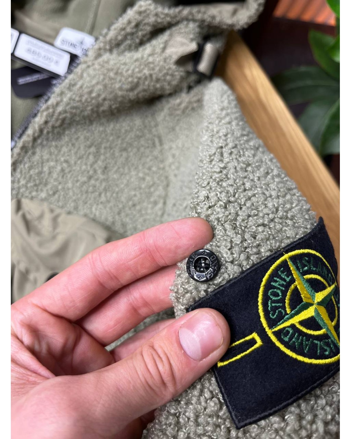 Зіп - худі  Stone Island FLEECE JACKET ALIGATOR GREEN