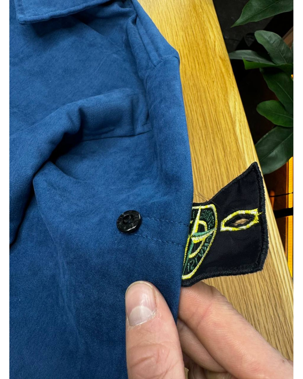 Сорочка Stone Island синя