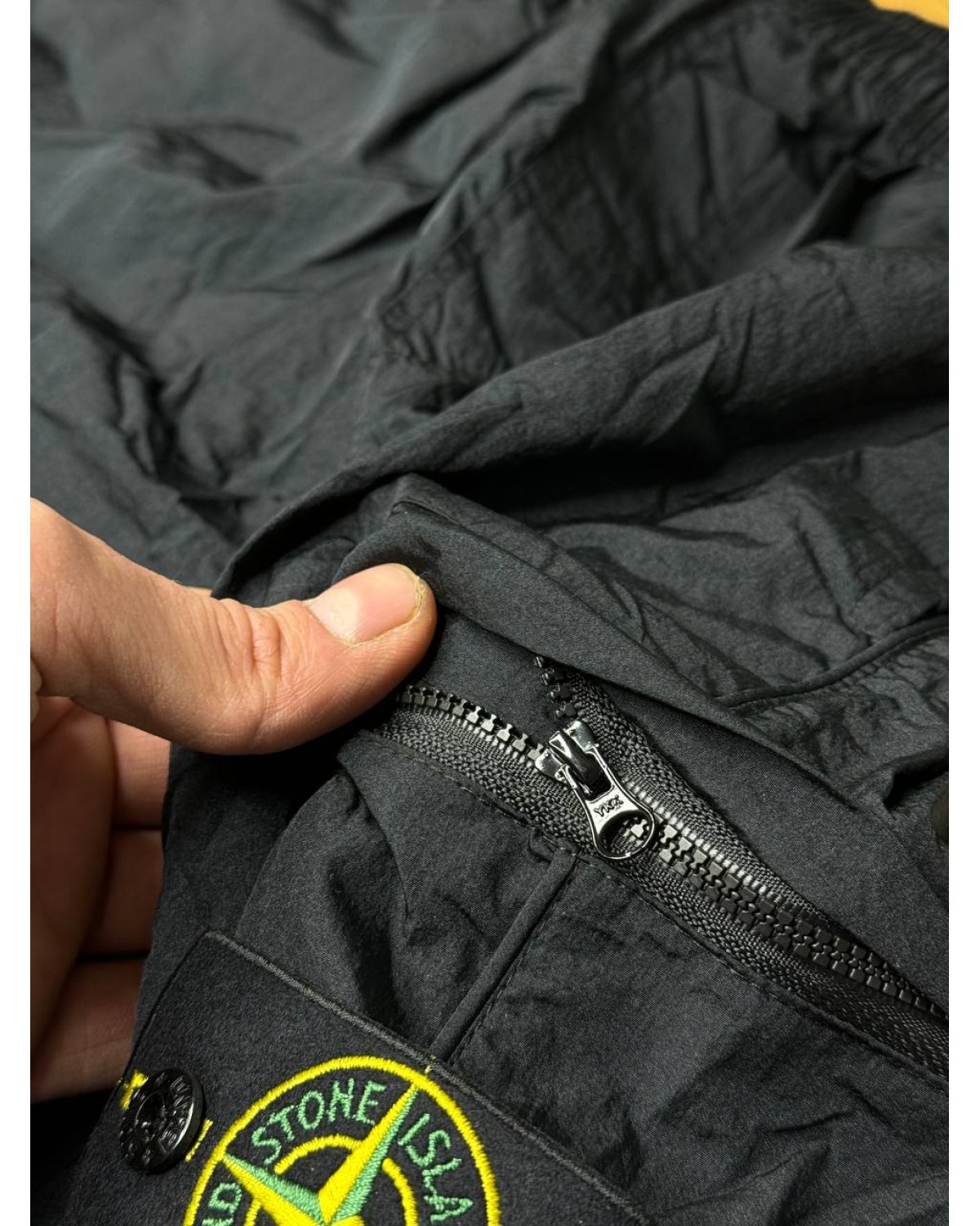 Шорти Карго  Stone Island nylon metal чорні