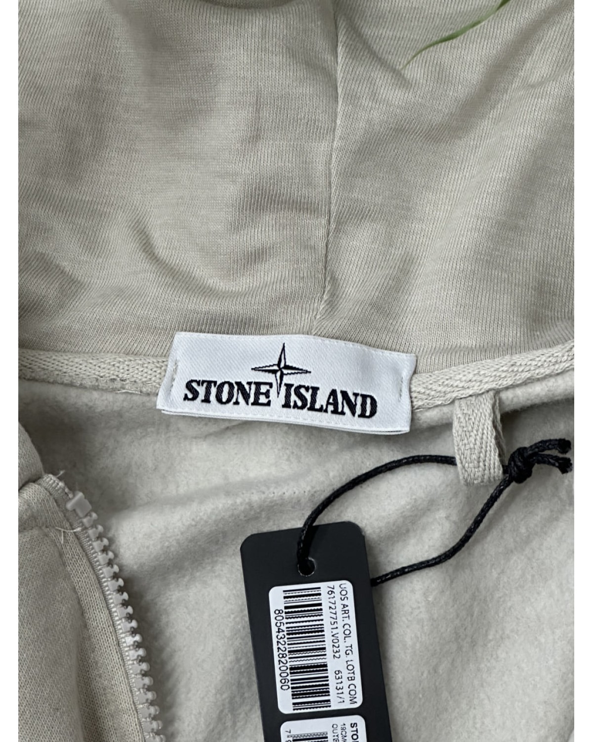 Зіп - худі Stone Island бежевий