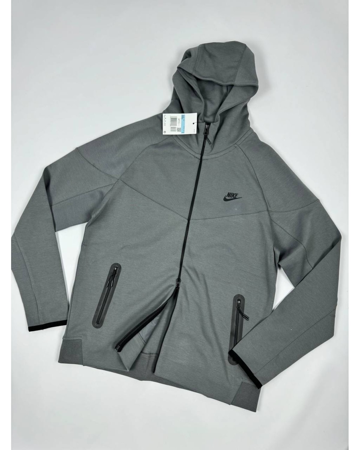 Зіп- худі Nike tech fleece сіре