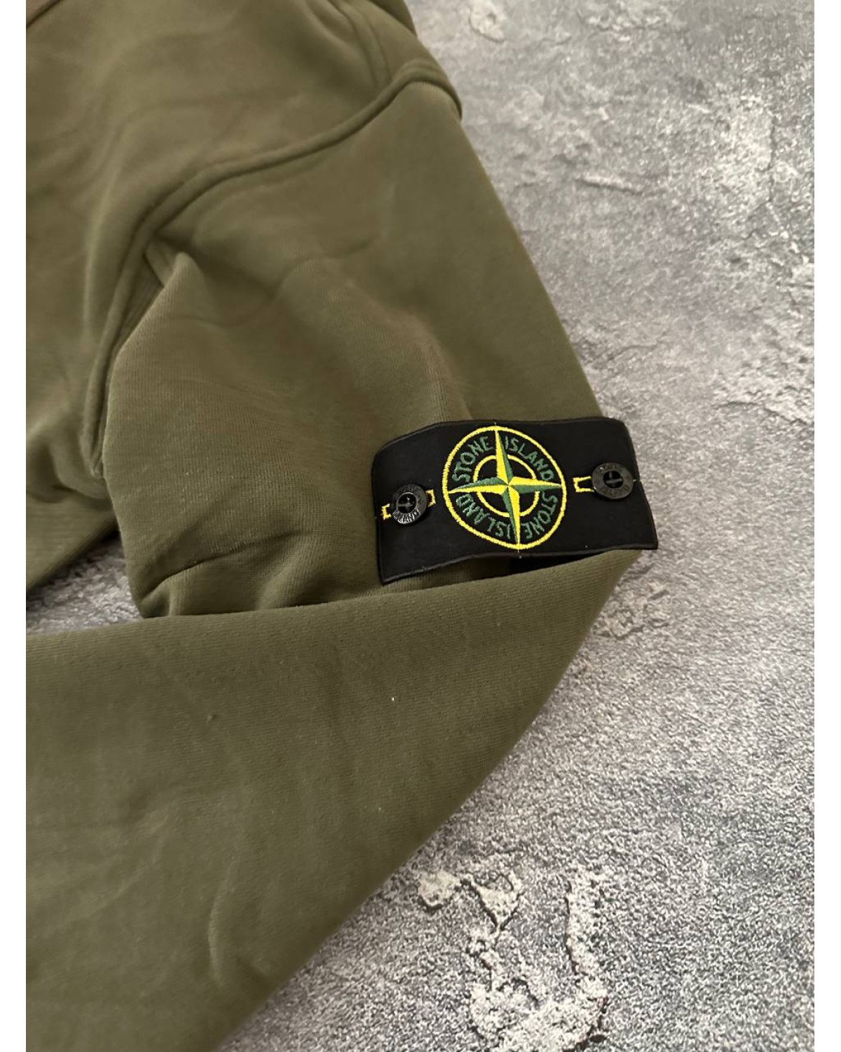 Зіп - худі Stone Island хакі