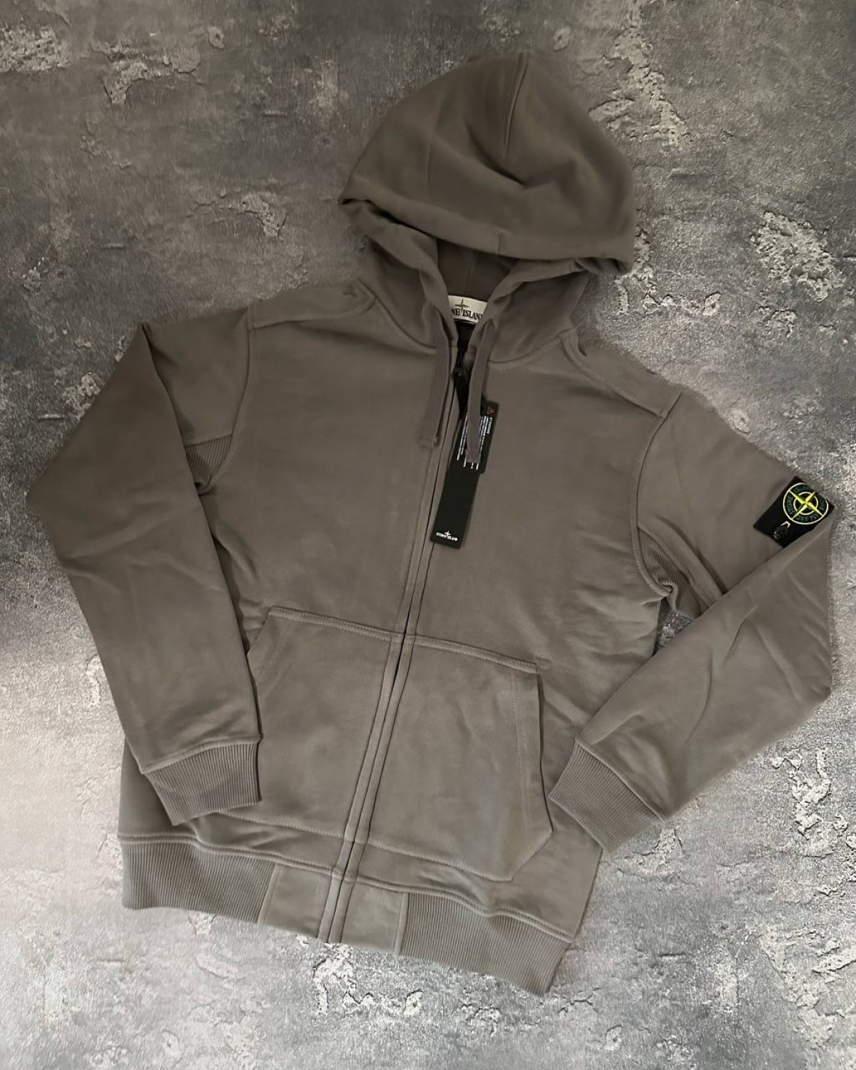 Зіп- худі Stone Island сірий