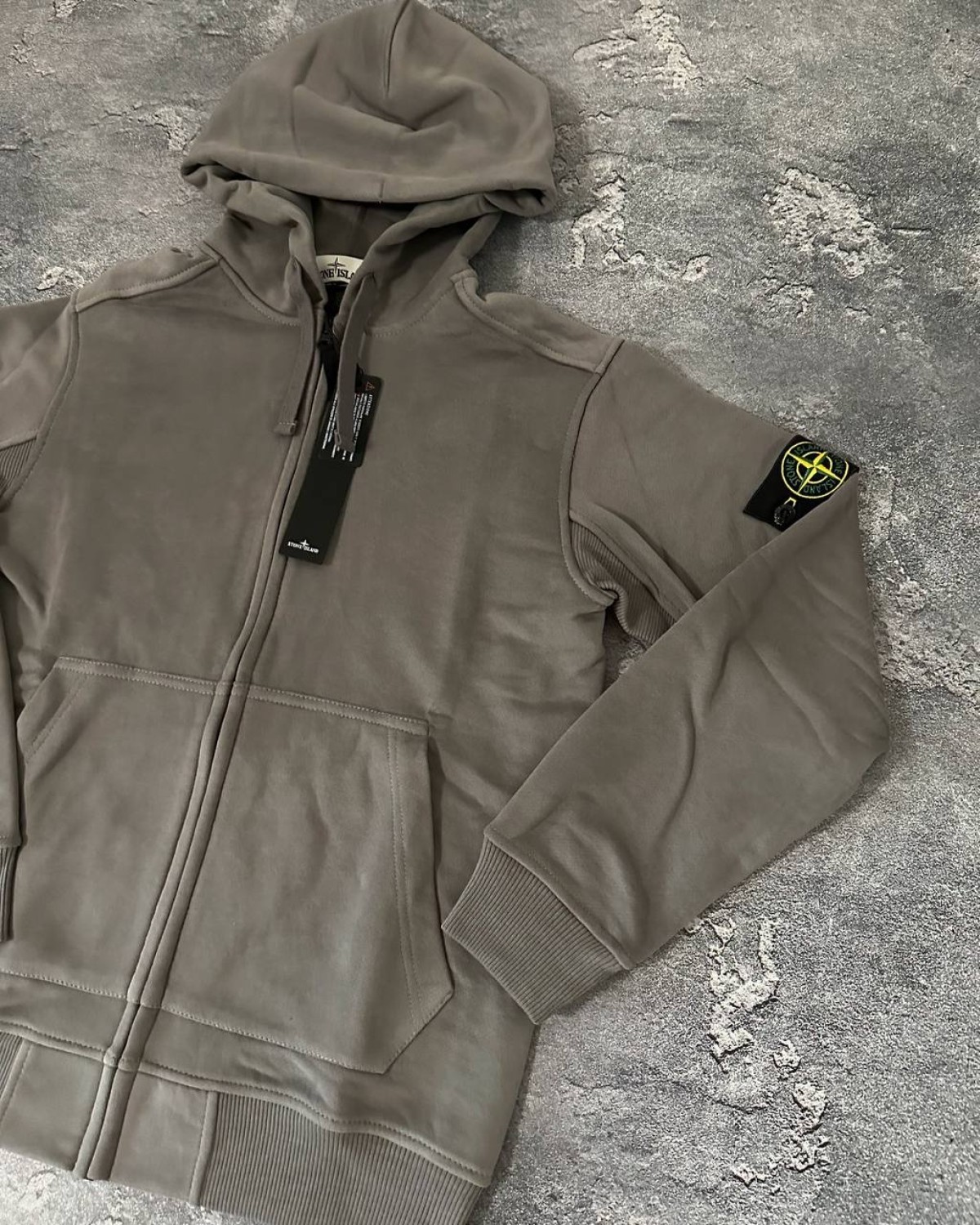 Зіп- худі Stone Island сірий