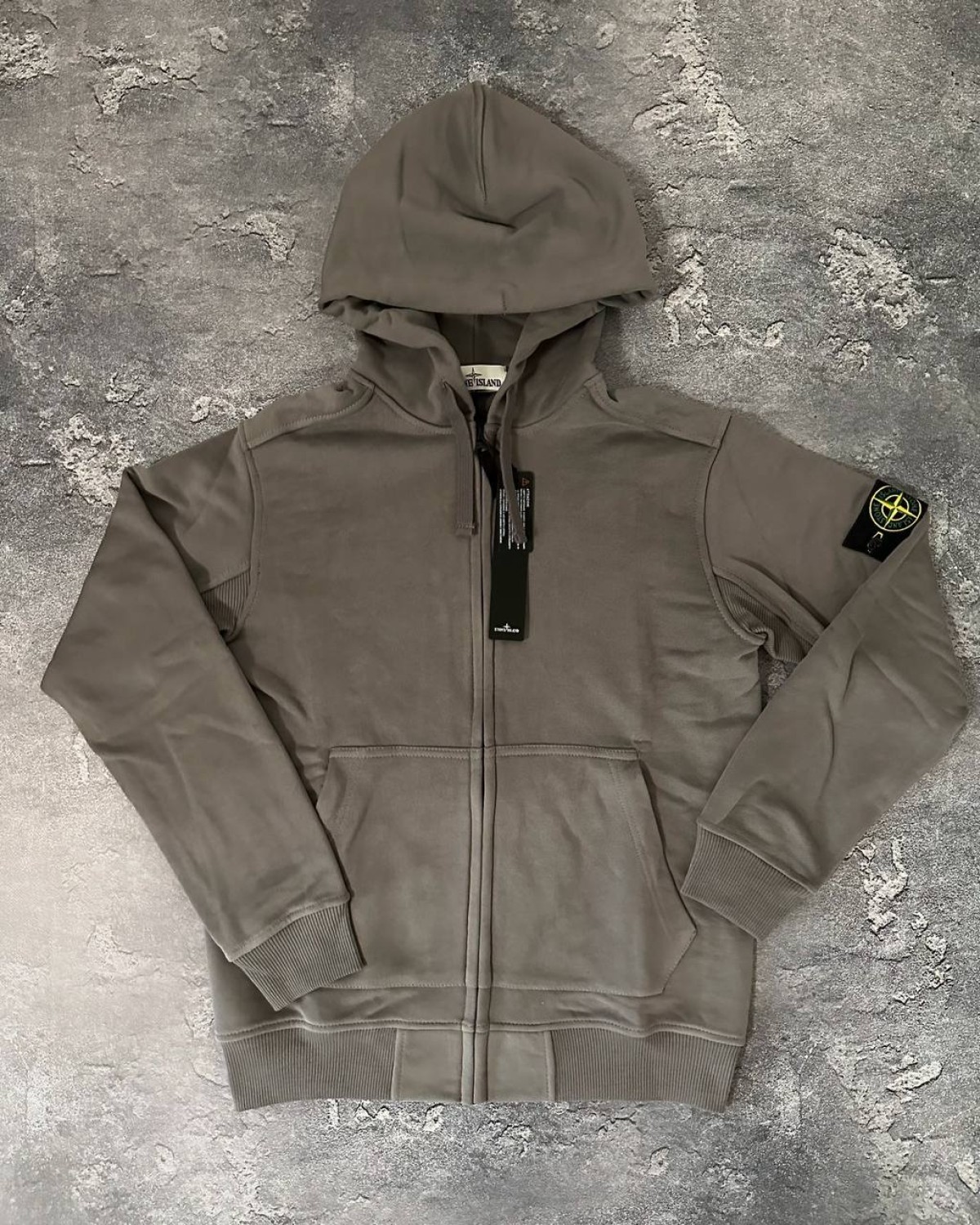 Зіп- худі Stone Island сірий