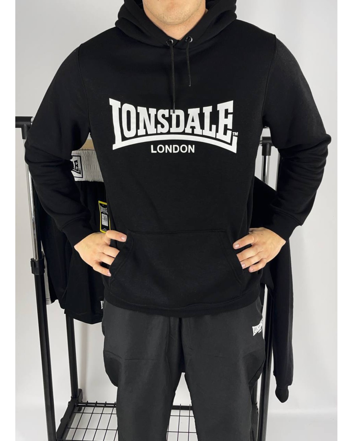 Худі Lonsdale чорне