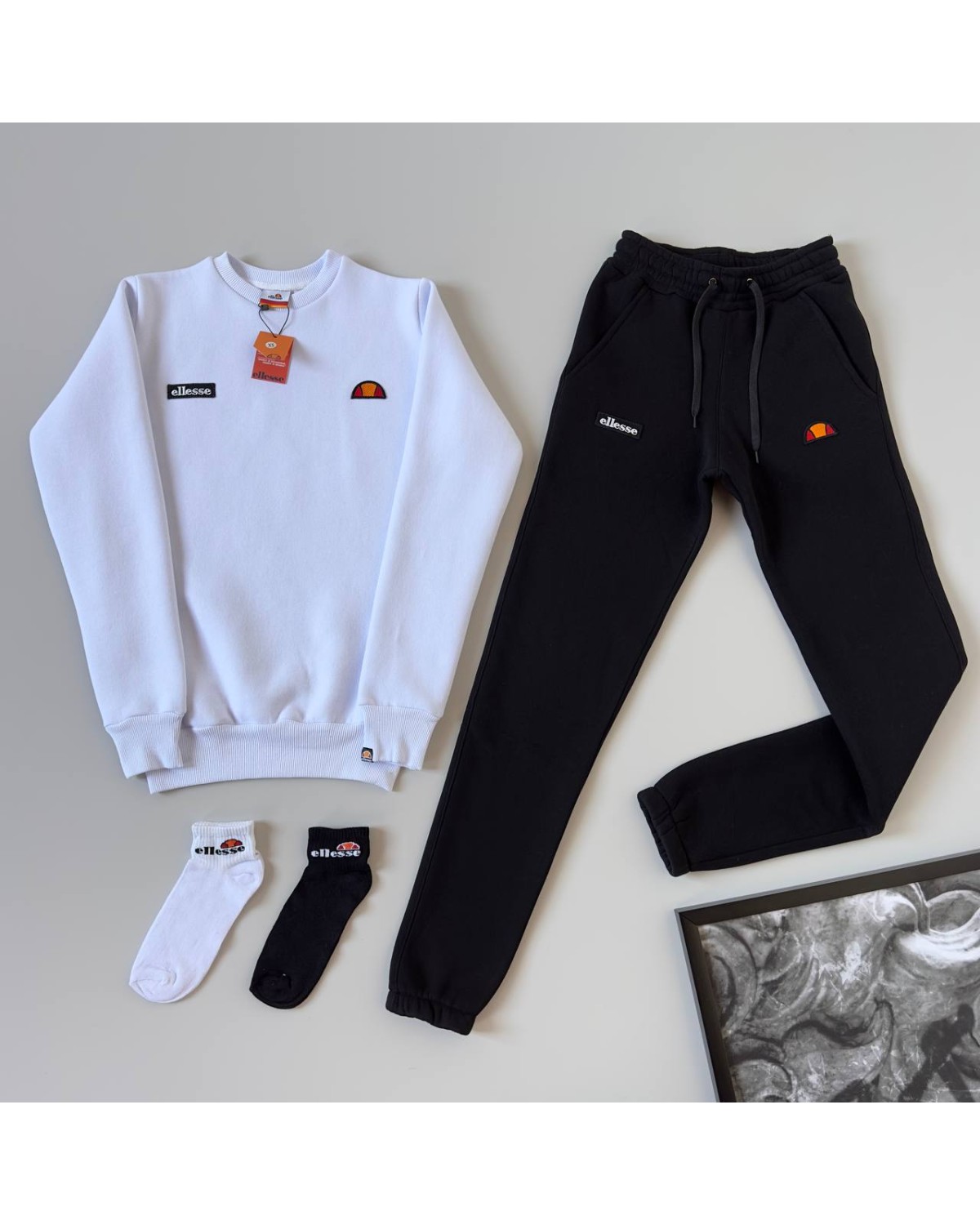 Костюм Ellesse чорно - білий