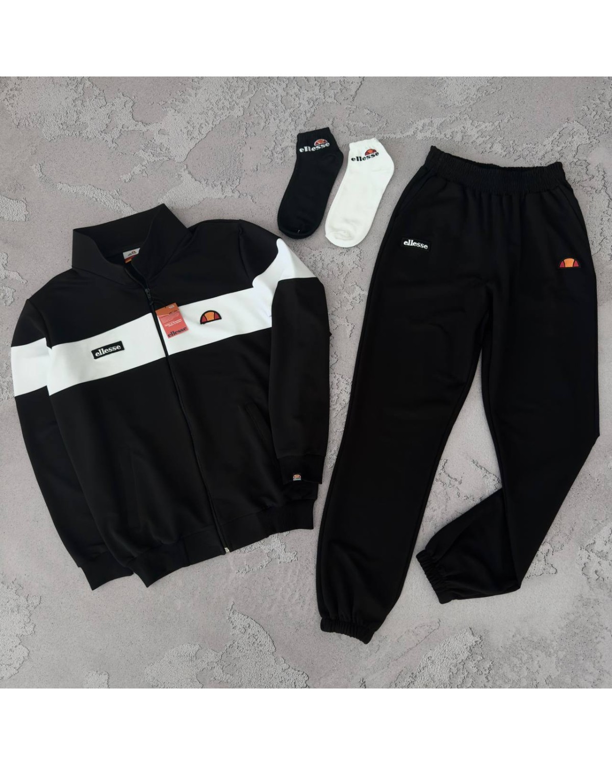 Костюм Ellesse олімпійка × штани чорний