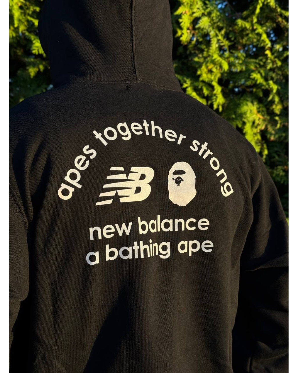 Худі Bape × New Balance чорний