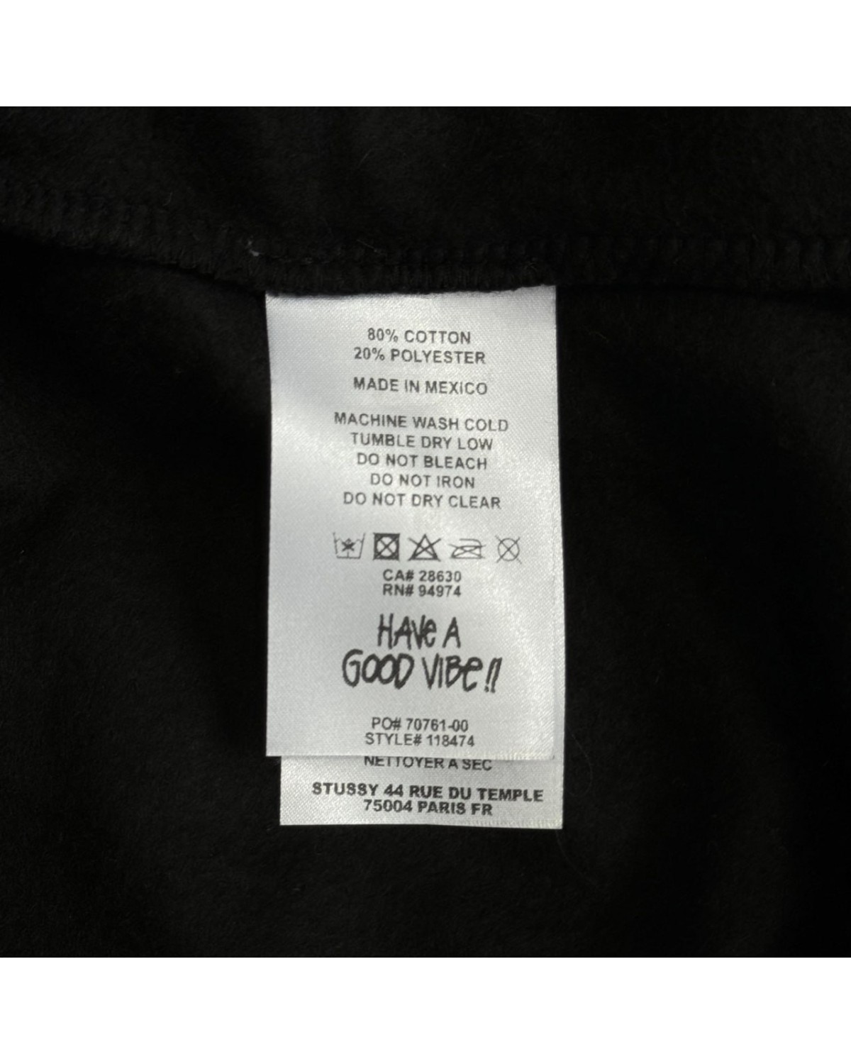 Худі Stussy Basic чорний