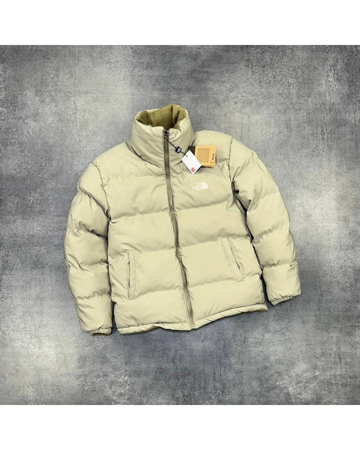 Куртка двох стороння The North Face оливкова