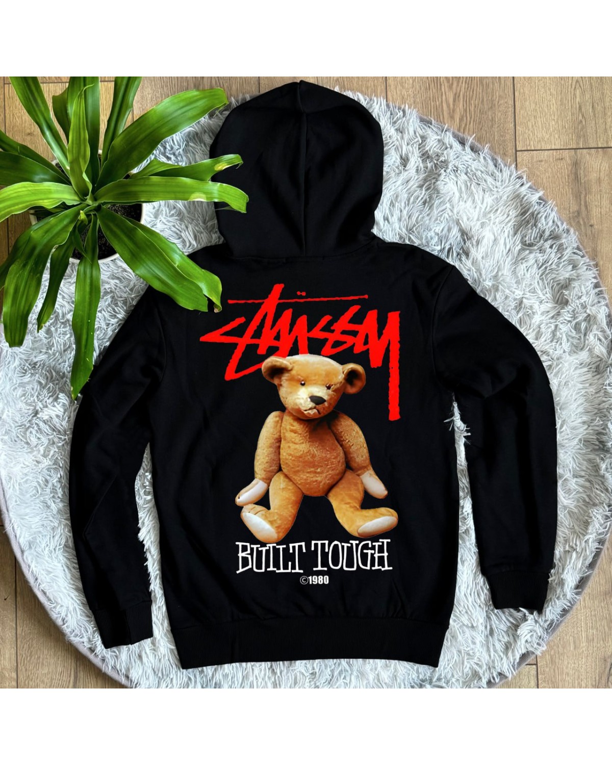 Худі Stussy with Teddy чорний