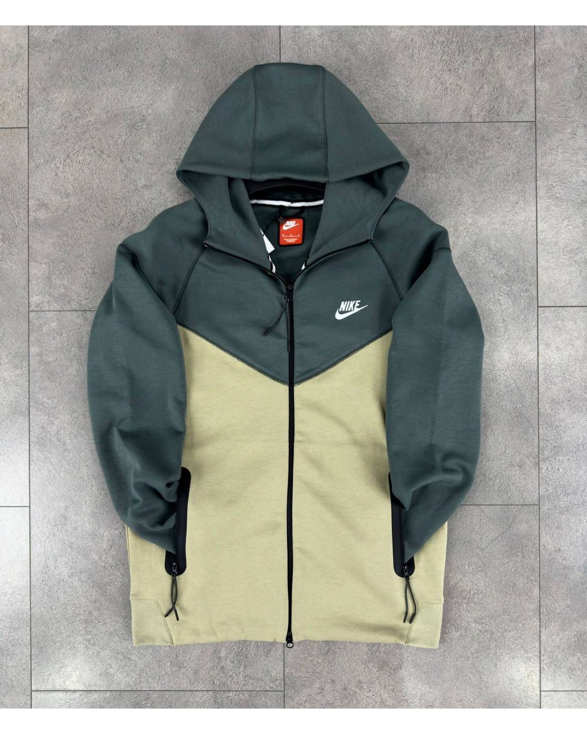 Зіп - худі Nike Tech Fleece оливковий