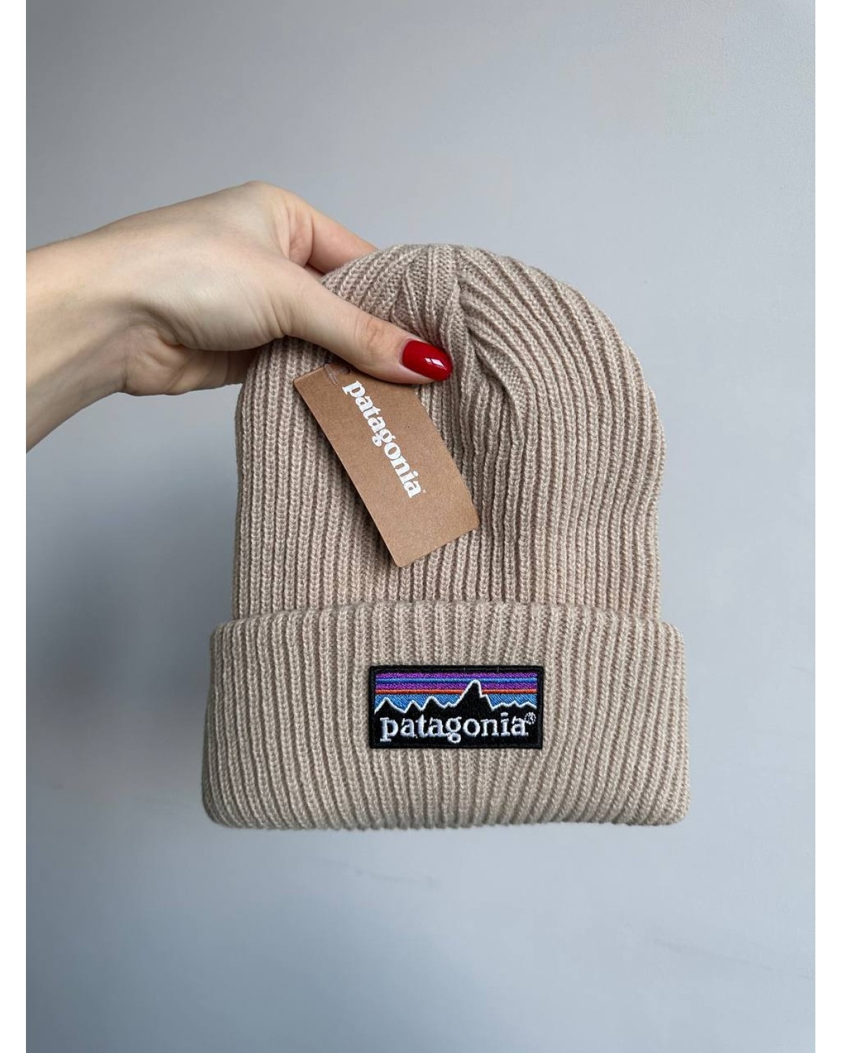 Шапка Patagonia бежева