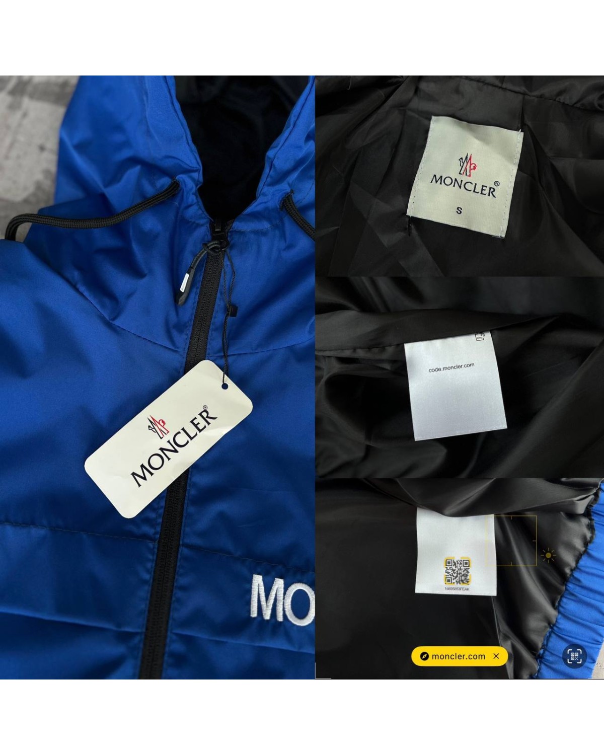 Вітрівка Moncler синя