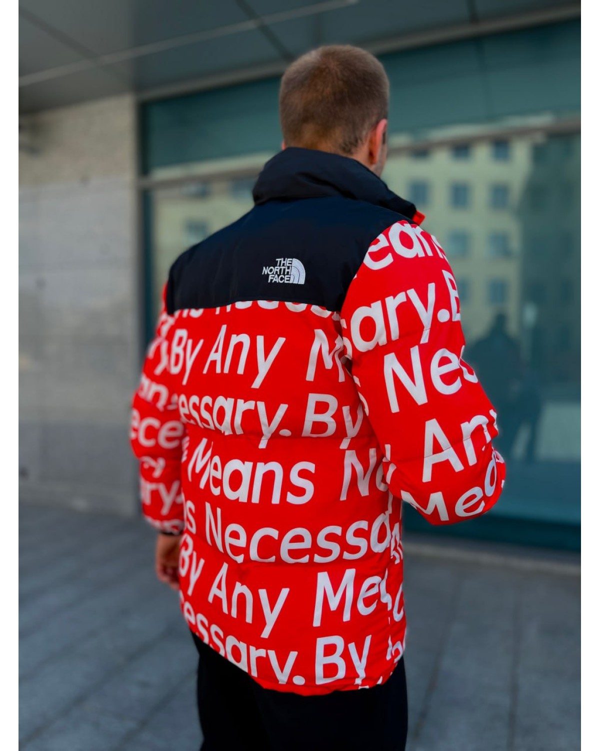 Пуховик The North Face × Supreme червоний