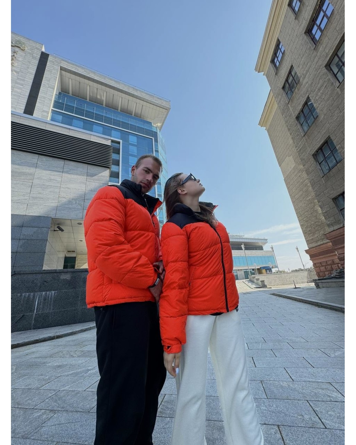 Пуховик The North Face Nuptse 700 помаранчевий