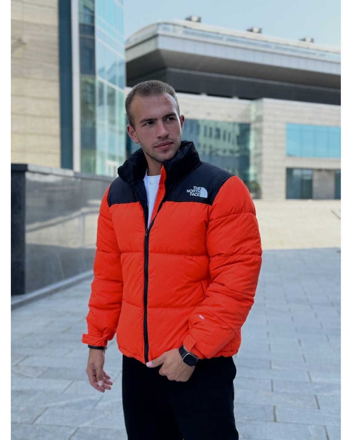 Пуховик The North Face Nuptse 700 помаранчевий