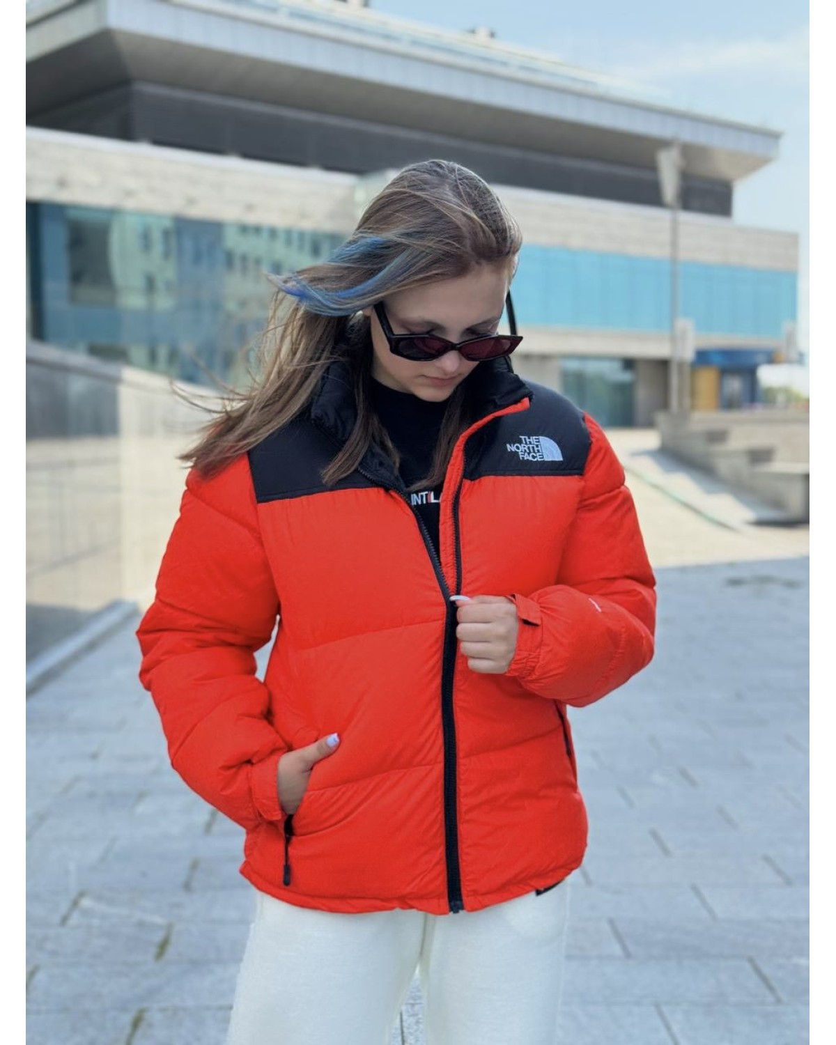 Пуховик The North Face Nuptse 700 помаранчевий