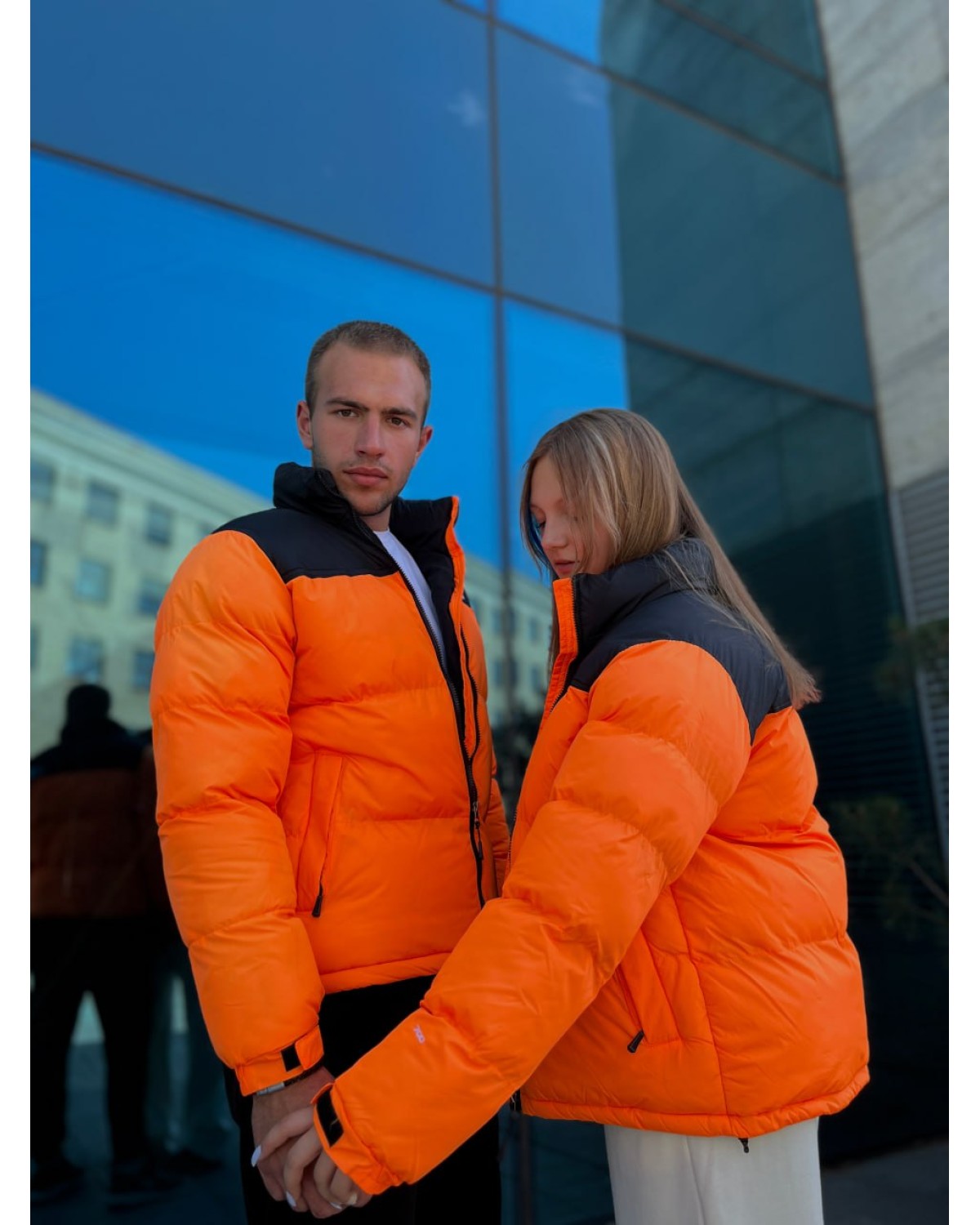 Пуховик The North Face Nuptse 700 помаранчевий