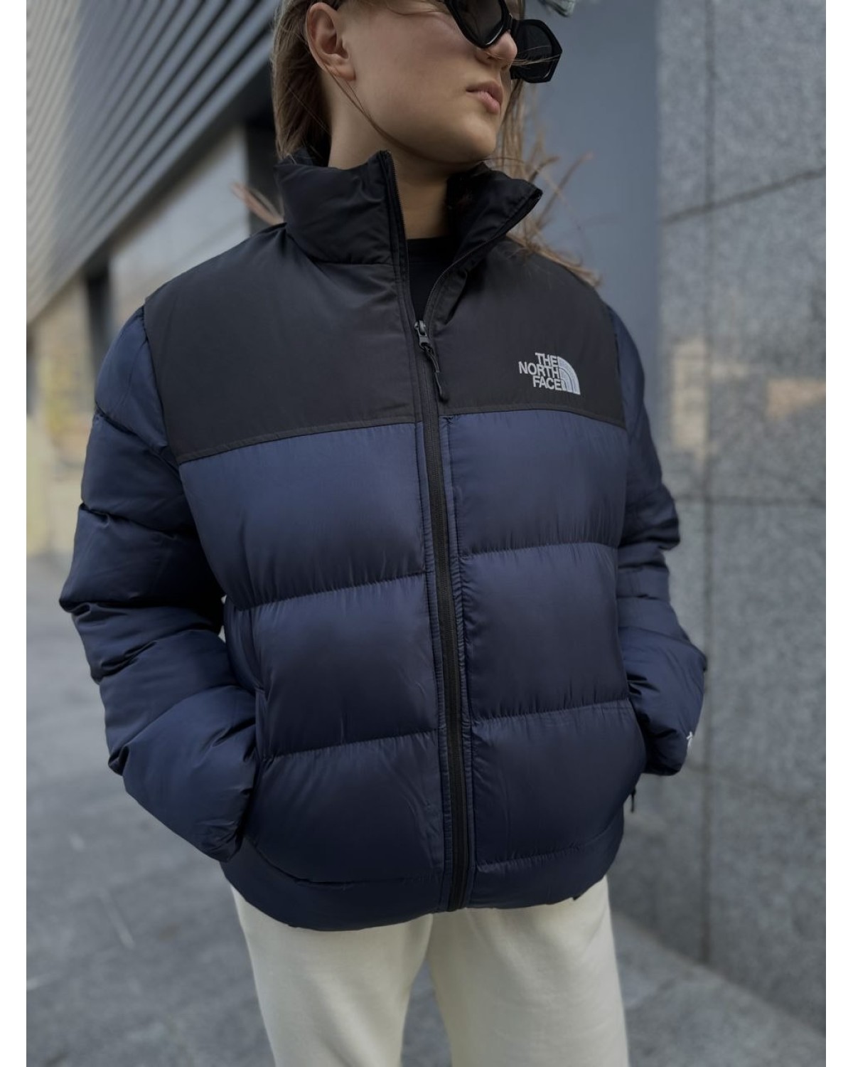 Пуховик The North Face 700 синій