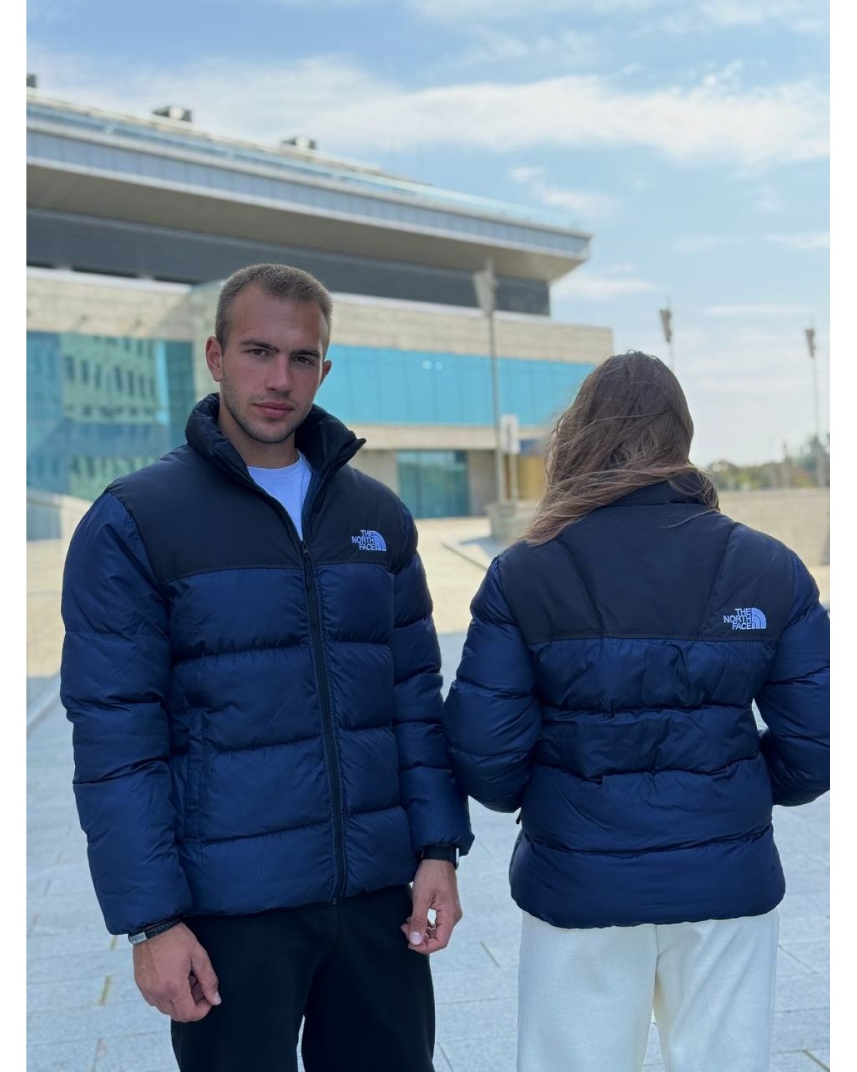 Пуховик The North Face 700 синій