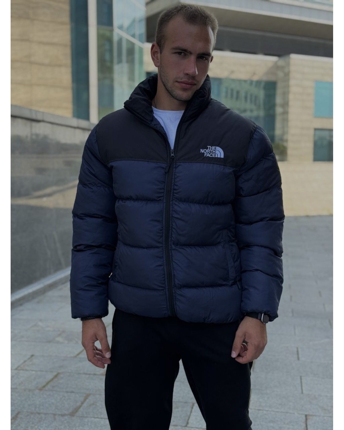 Пуховик The North Face 700 синій